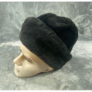 Vintage North King Hat Dyed Mouton Lamb‎ Fur Russian Cassack Trapper JJ Sons USA